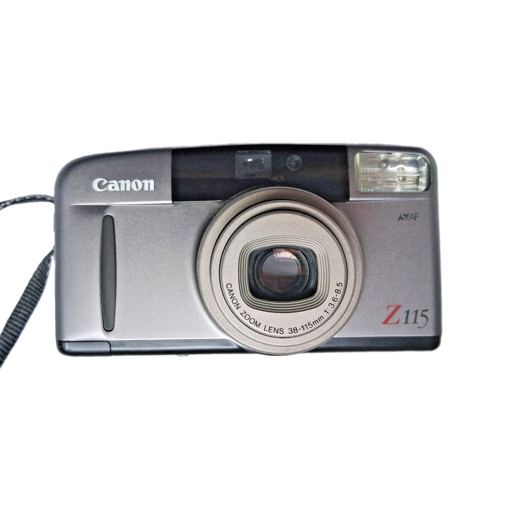 Canon Sure Shot Z115 35mm Point & Shoot Film Camera Auto Focus Silver Tested